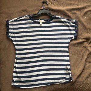Navy and White Micheal Kors shirt